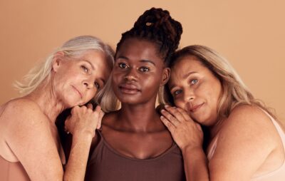 Three women posing
