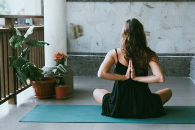 Women doing yoga